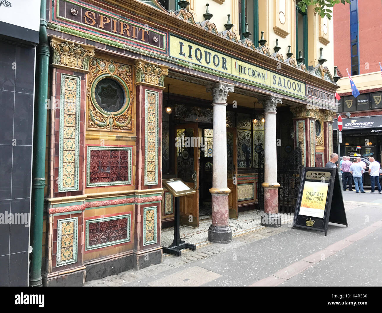 Belfast, Ireland August 5, 2017 The Crown is one of the oldest bars