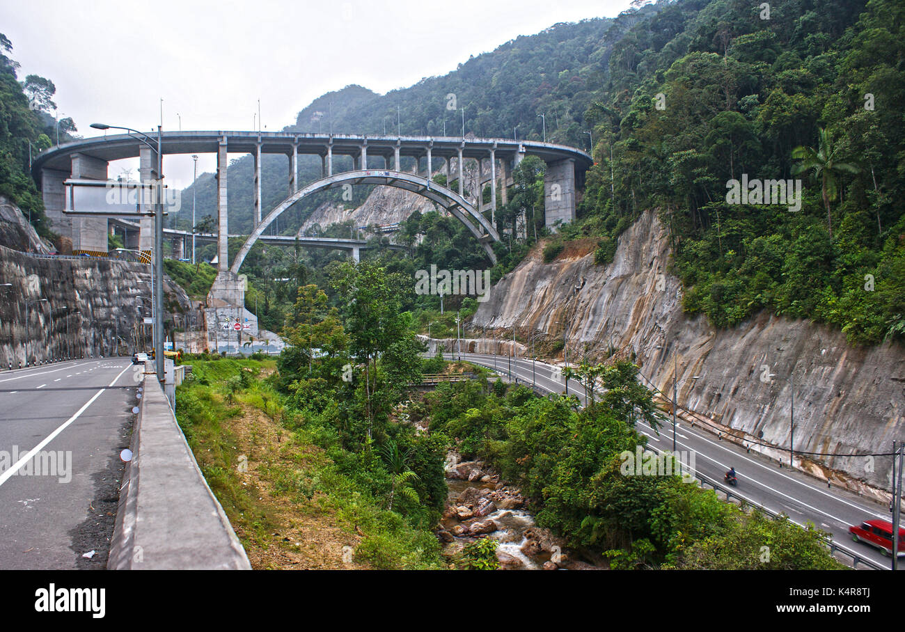 Kelok Sembilan Bridge, West Sumatra, Indonesia Stock Photo