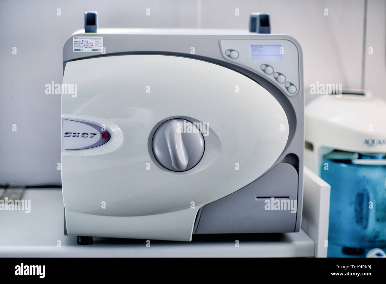 Dental Autoclave unit being used to clean and sterilize contaminated