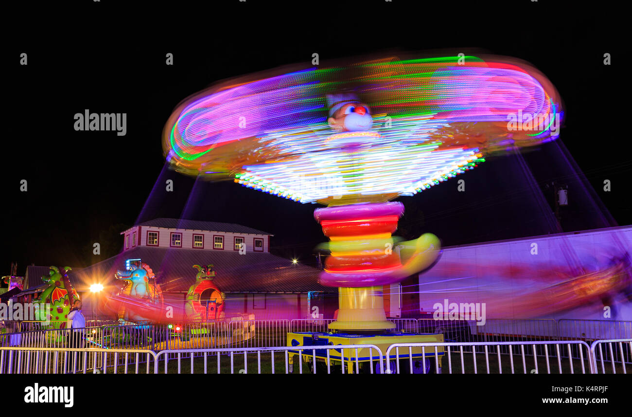 Schaghticoke Fair Hoosic Valley NY county fair after a rainstorm in summer Stock Photo Alamy