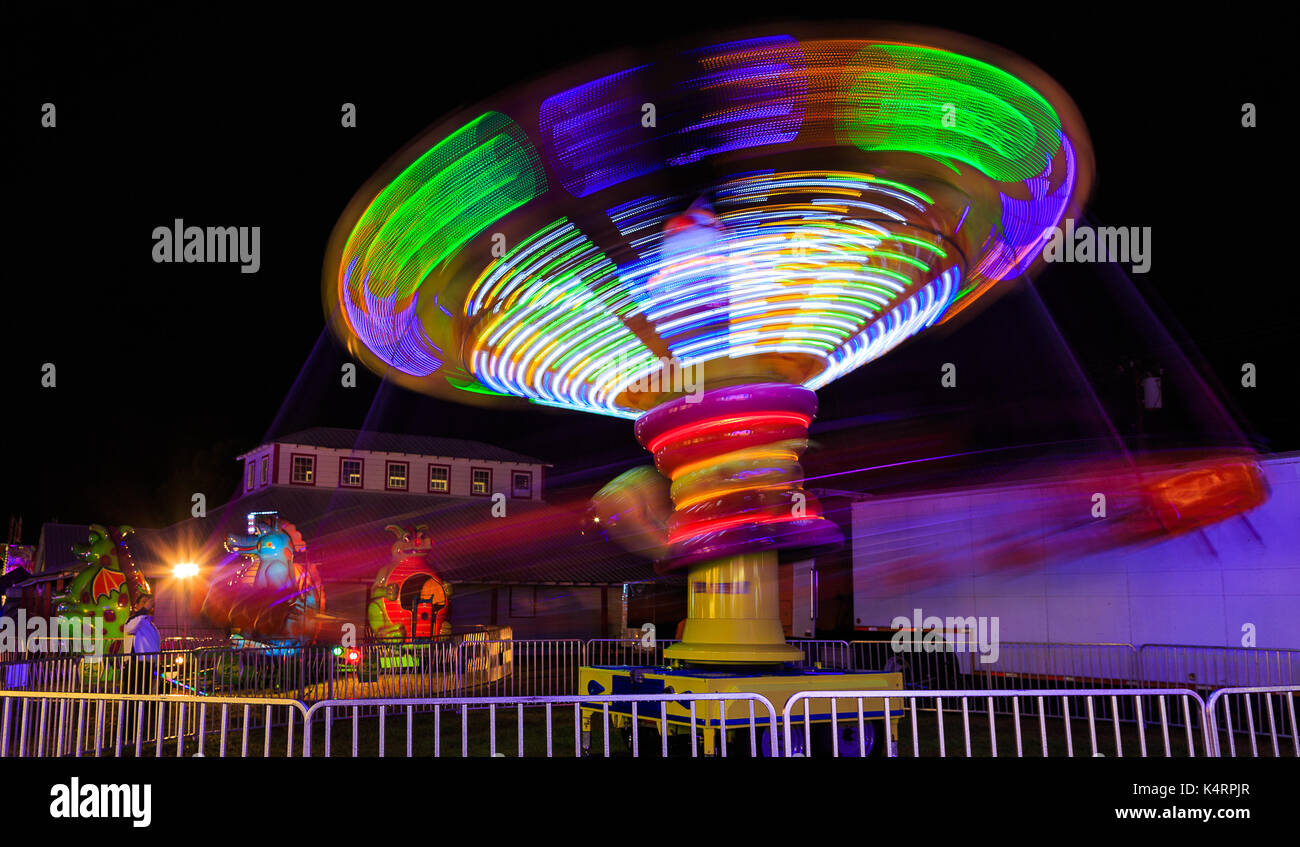 Schaghticoke Fair Hoosic Valley NY county fair after a rainstorm in summer Stock Photo Alamy