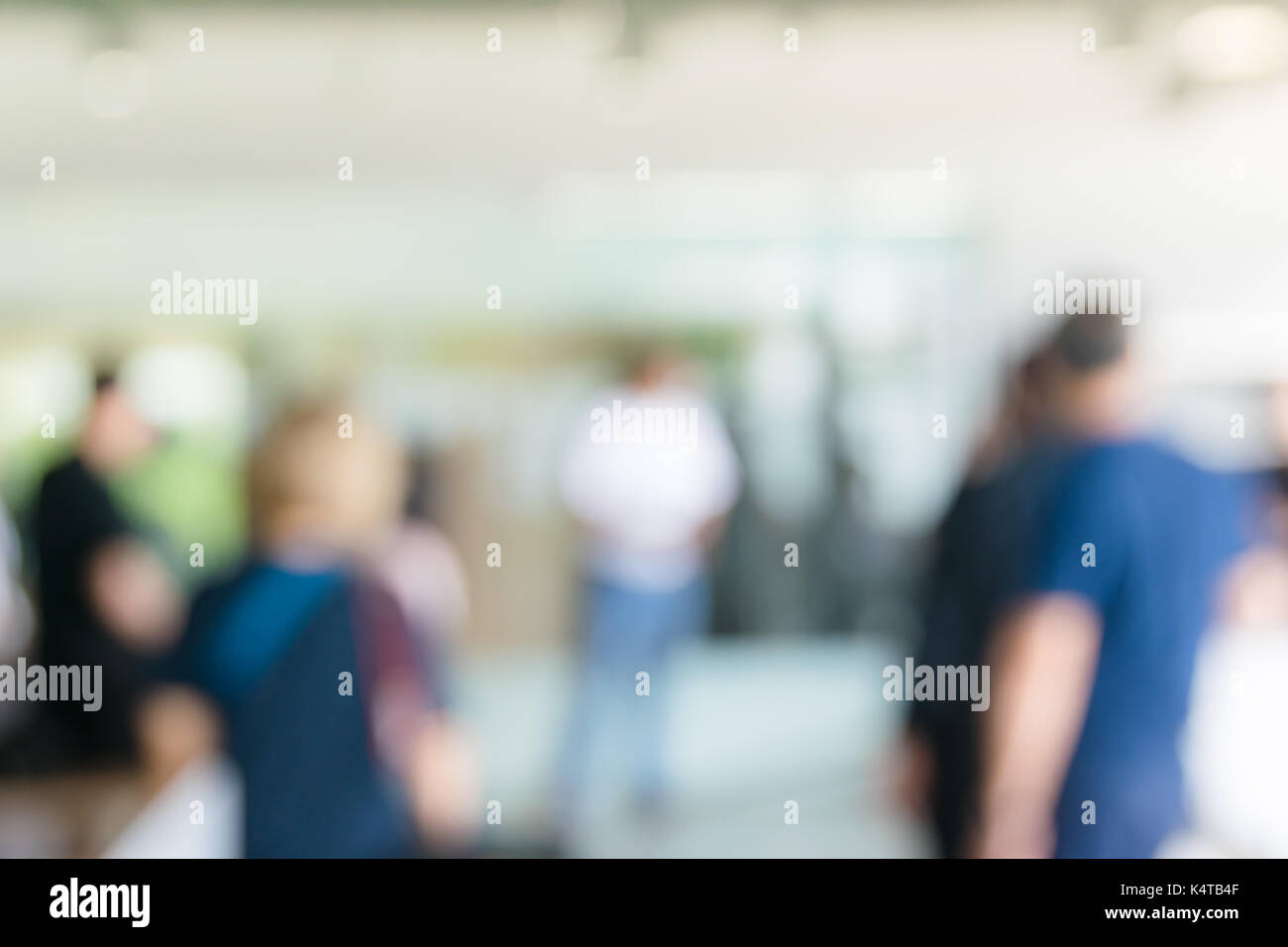 Blurred people meeting background ,Startup Business plan and discussing concept background Stock Photo