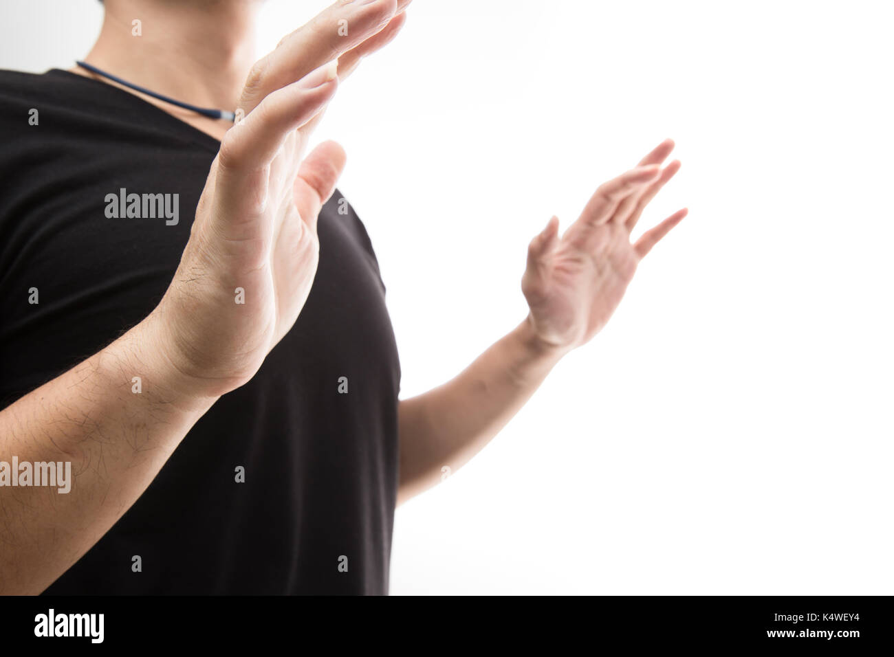 Hands up surrender hi-res stock photography and images - Alamy