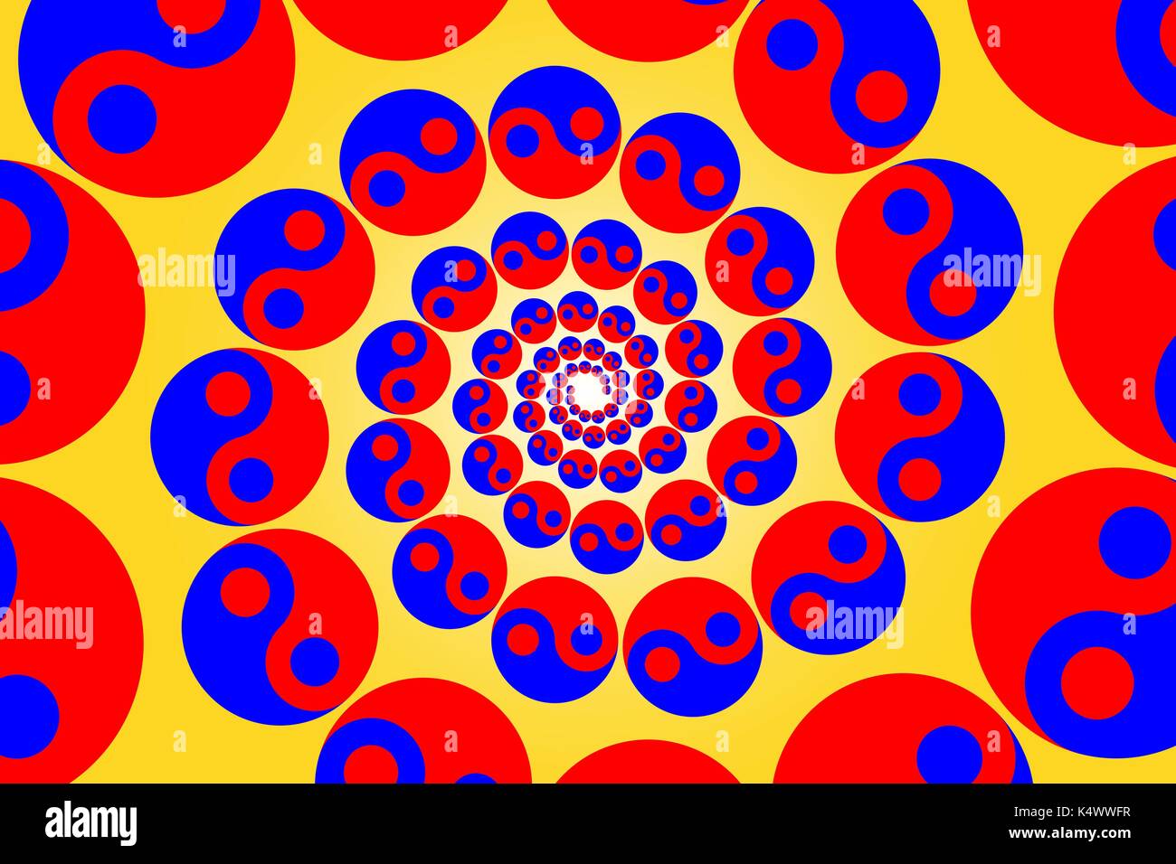 Yin and yang vector pattern Stock Vector Image & Art - Alamy
