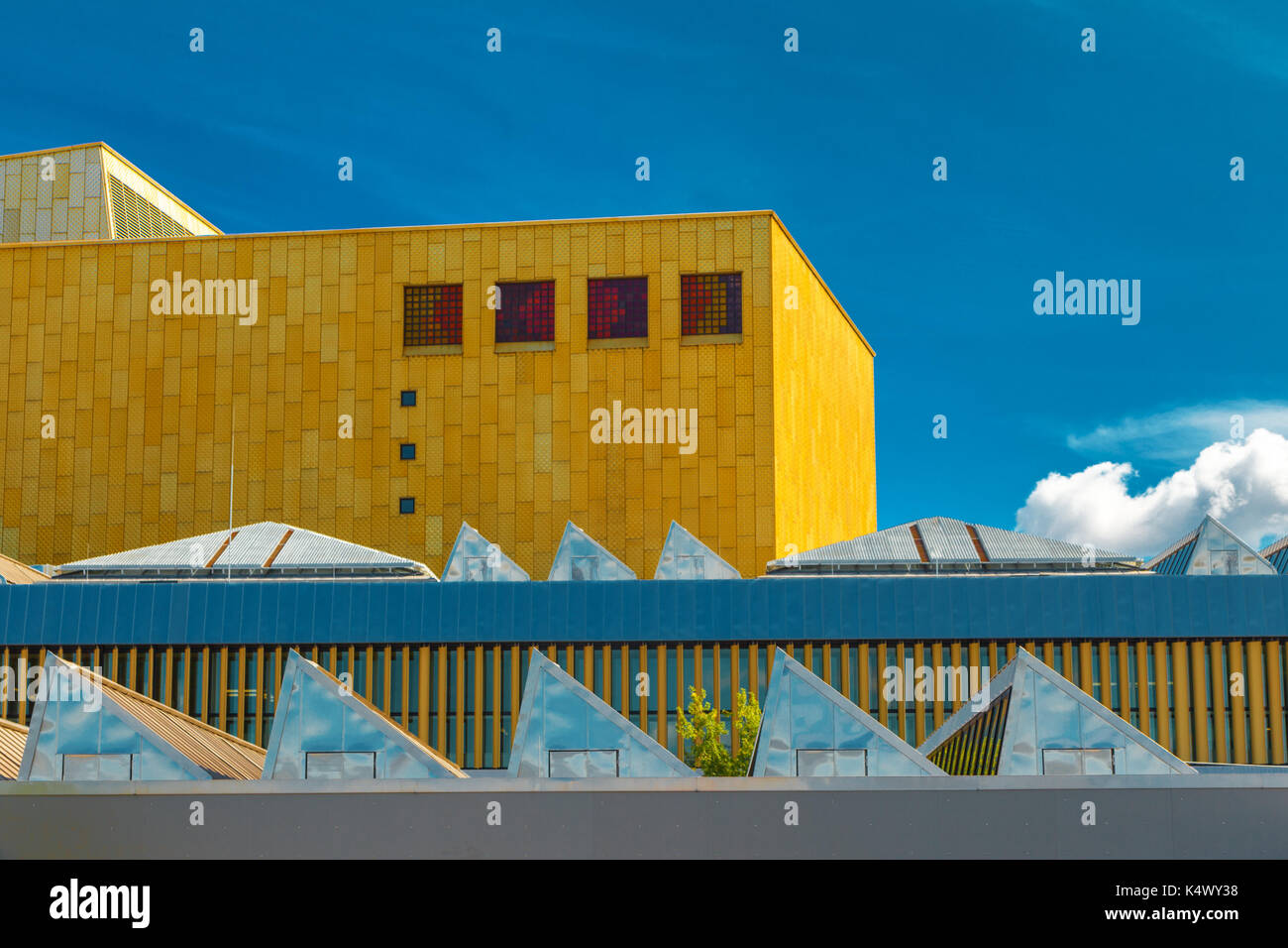 Detail view of Berlin city library building Berlin Stock Photo - Alamy