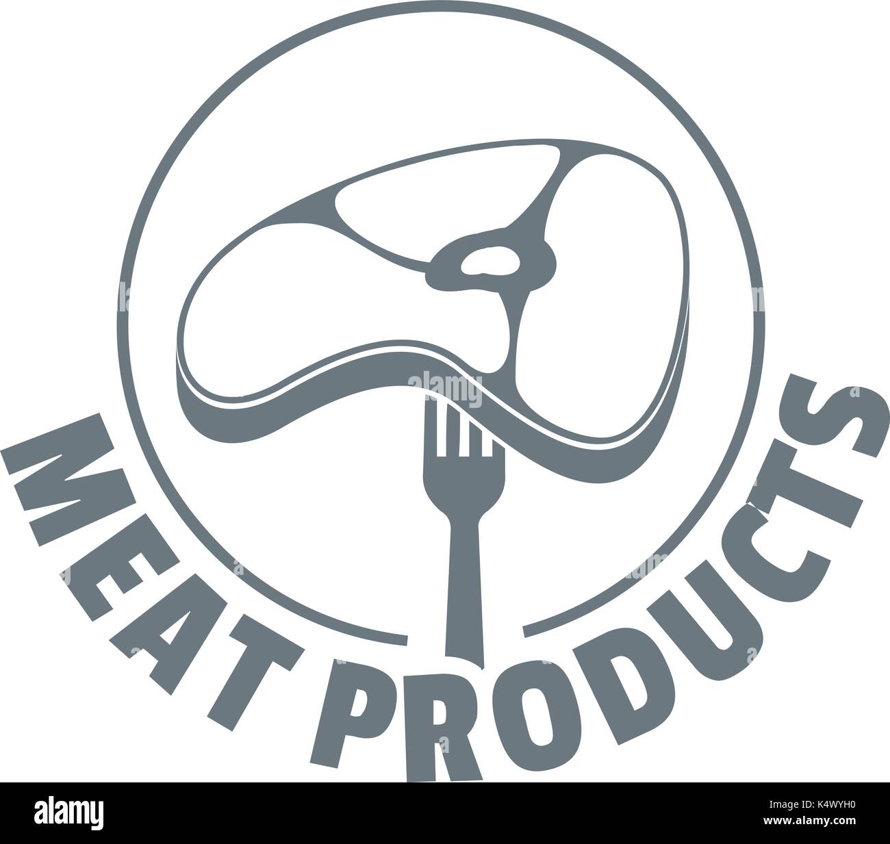 Meat products logo, simple style Stock Vector Image & Art - Alamy