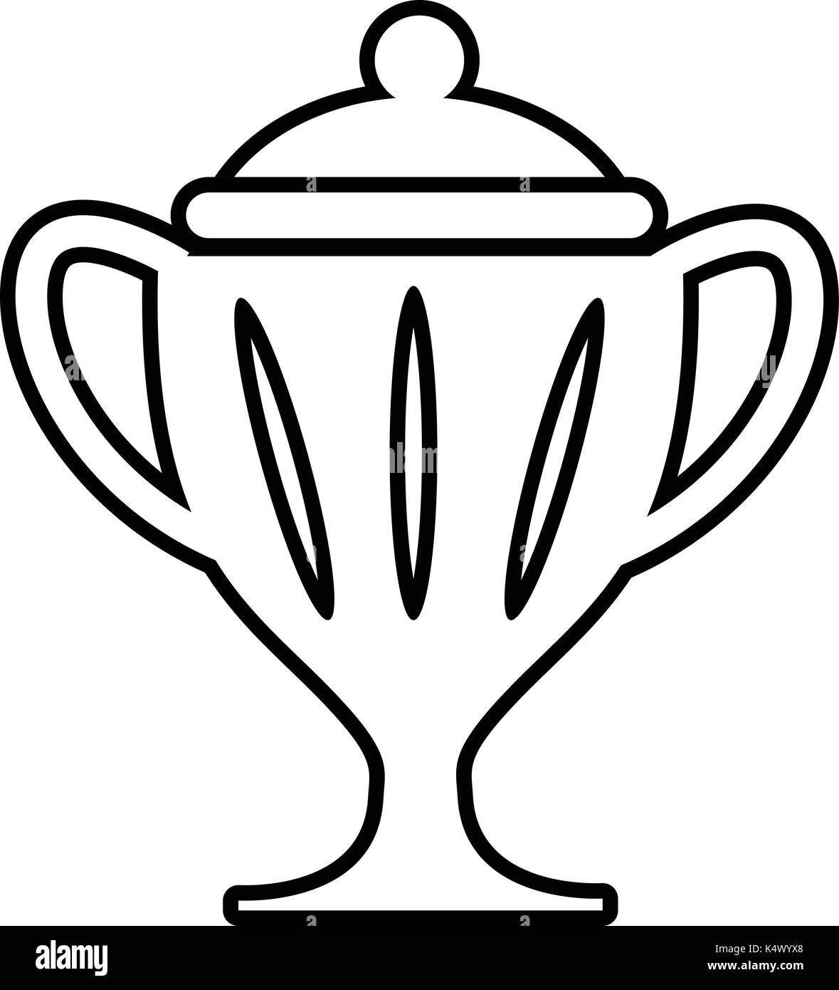 Ice hockey cup icon , outline style Stock Vector Image & Art - Alamy
