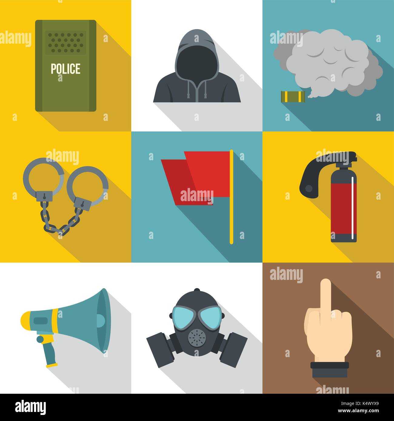 Middle finger demonstration Stock Vector Images - Alamy