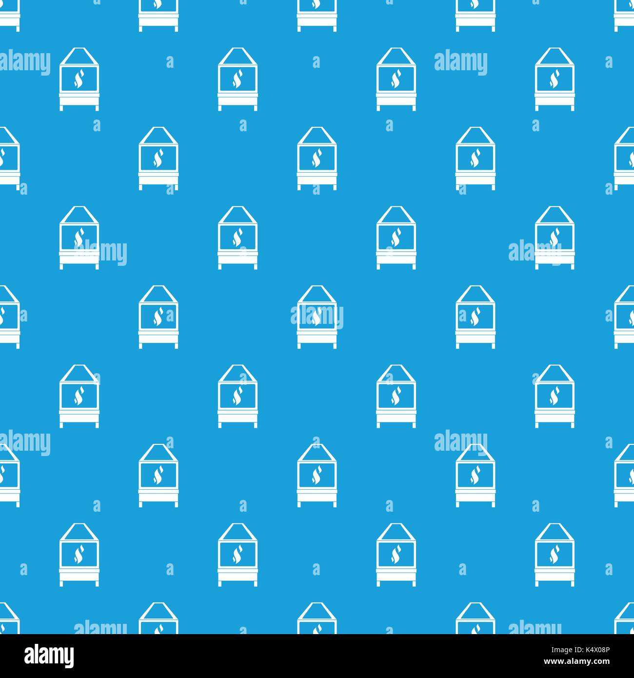 Blacksmith pattern seamless blue Stock Vector