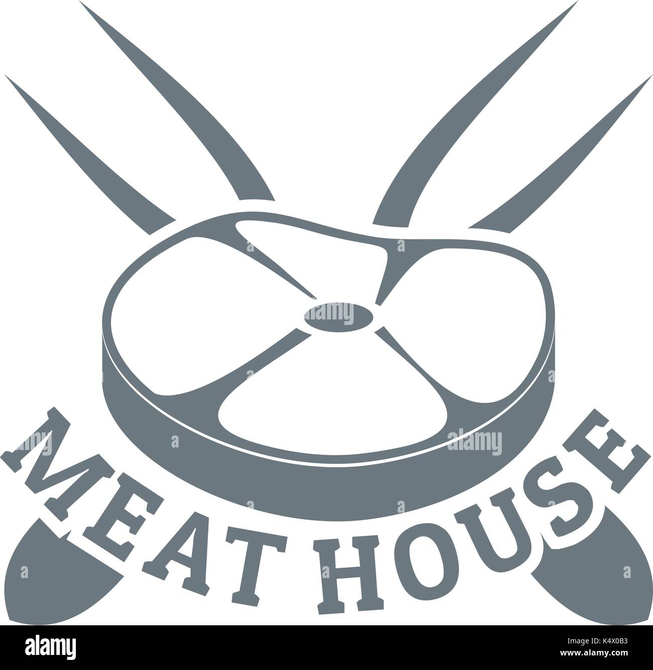 Meat house logo, simple style Stock Vector Image & Art Alamy