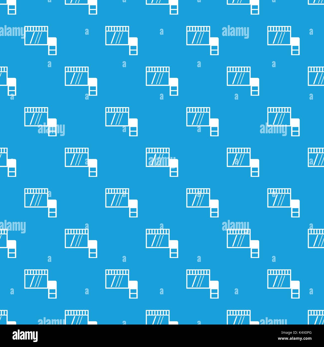 Memory card pattern seamless blue Stock Vector