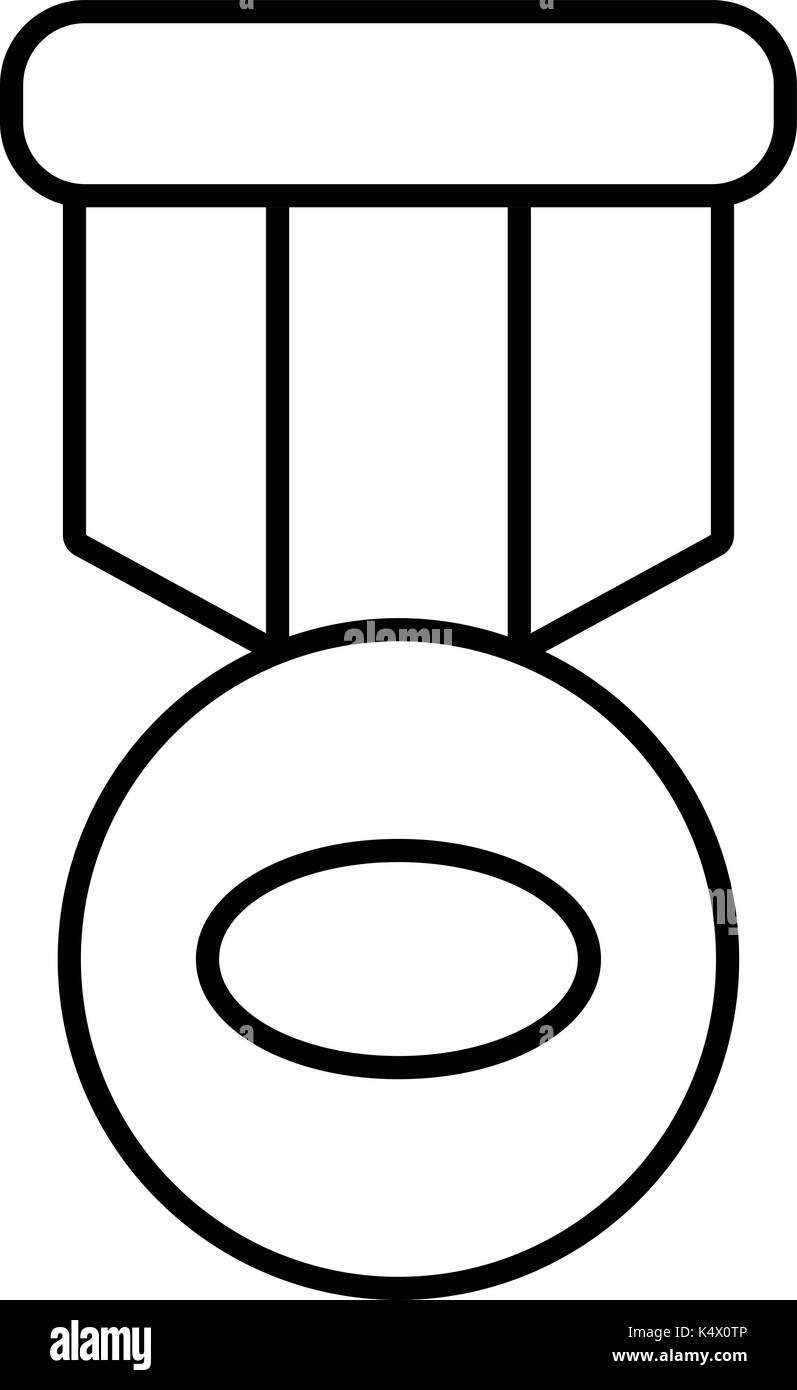 Hockey medal icon , outline style Stock Vector Image & Art - Alamy