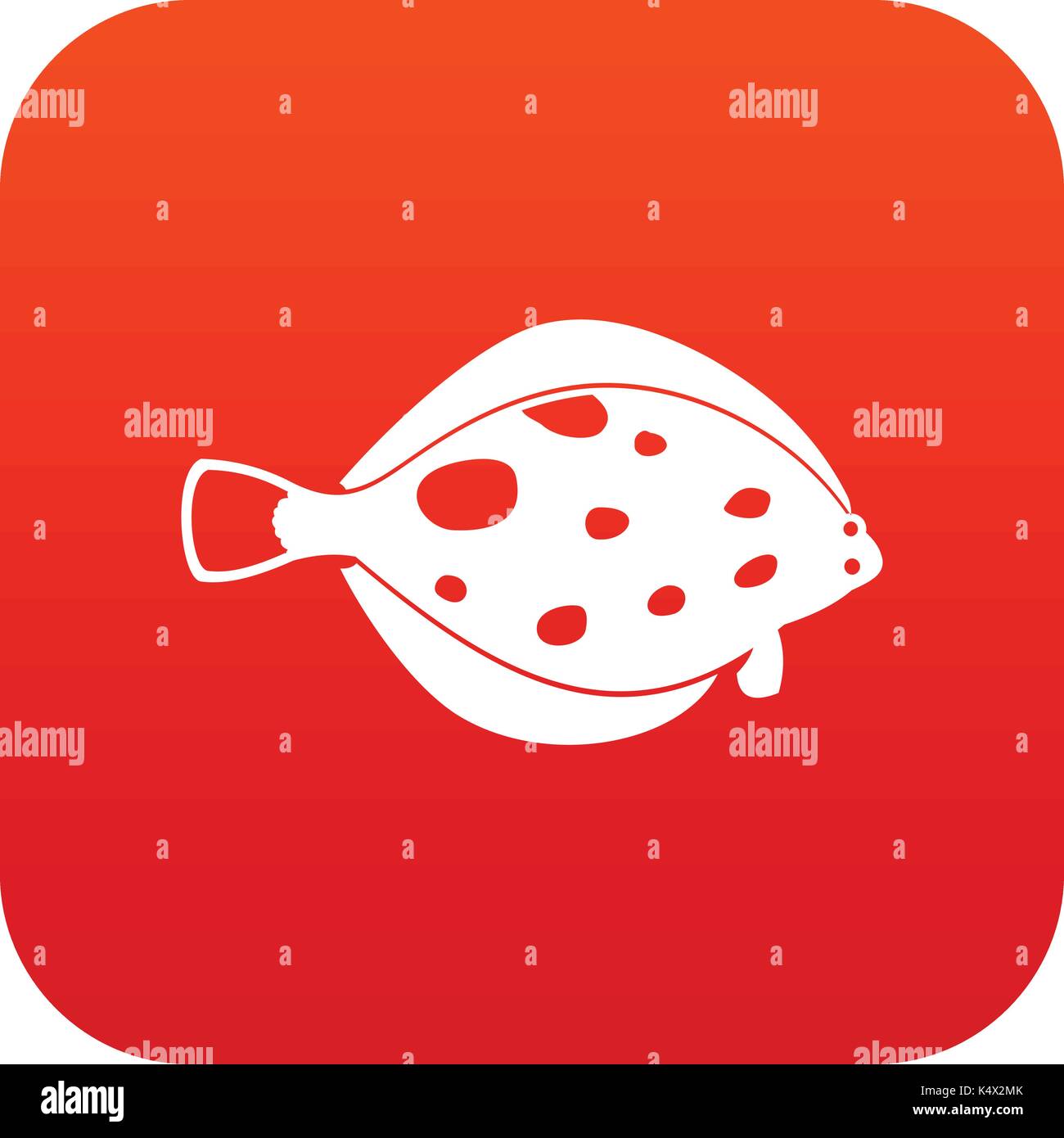 Fish icon digital red Stock Vector Image & Art - Alamy