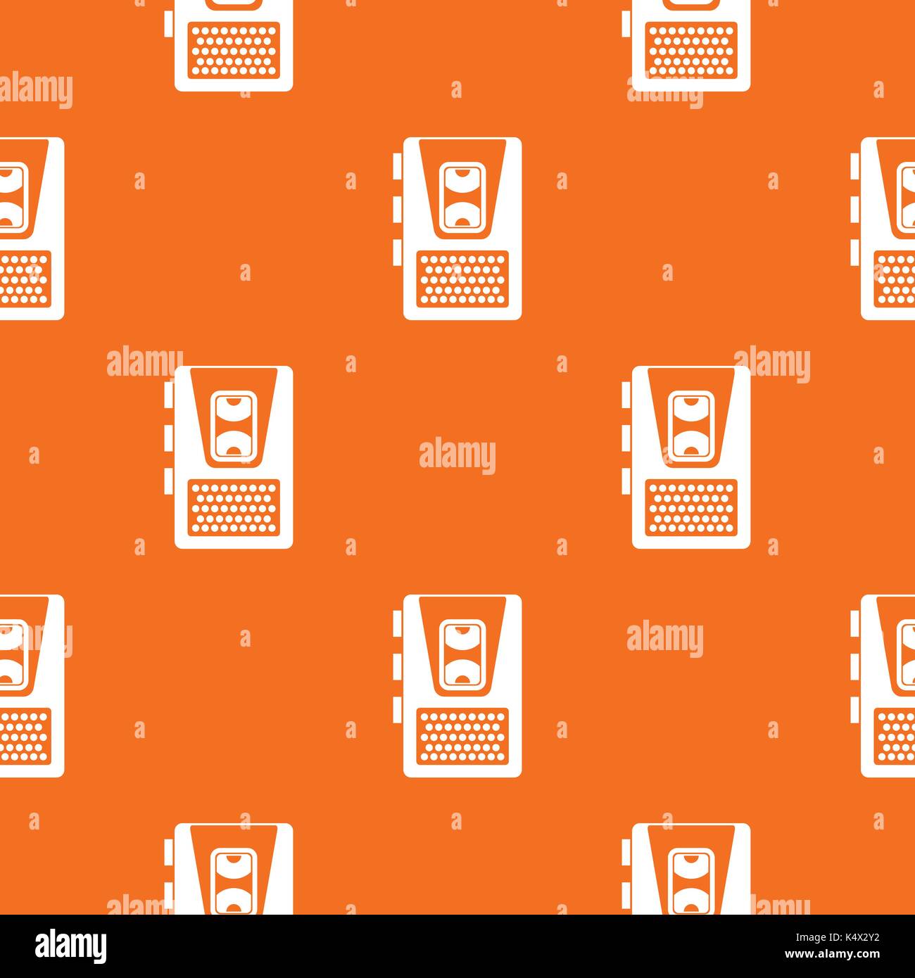 Dictaphone pattern seamless Stock Vector
