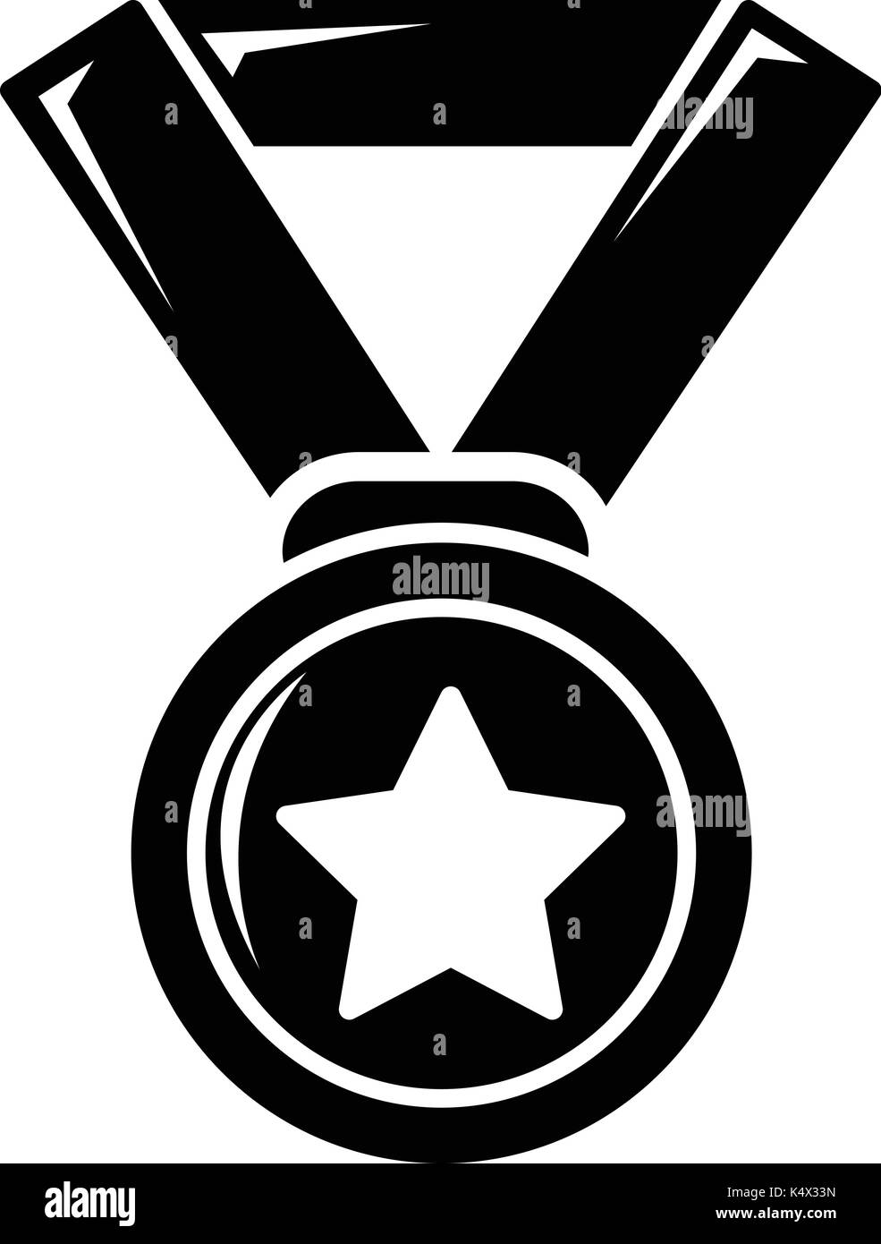Hockey champion medal icon , simple style Stock Vector Image & Art - Alamy