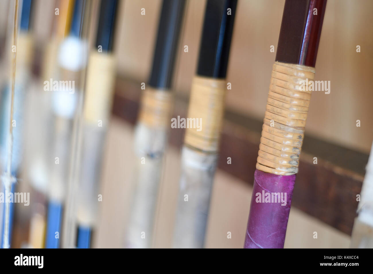 Japanese traditional archery bows Stock Photo Alamy