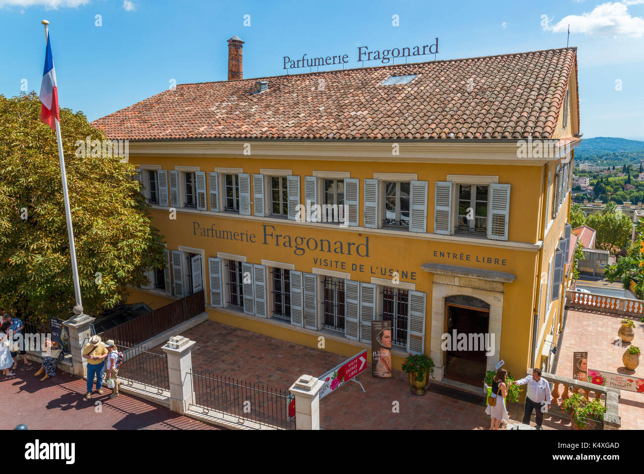 Fragonard perfume factory in Grasse Cote d'Azur, France. The city is ...