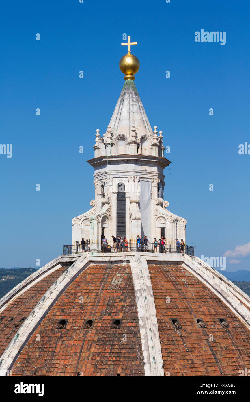 Florence, Florence Province, Tuscany, Italy.  The dome of the Duomo, or cathedral, designed by Brunelleschi. The Historic Centre of Florence is a UNES Stock Photo
