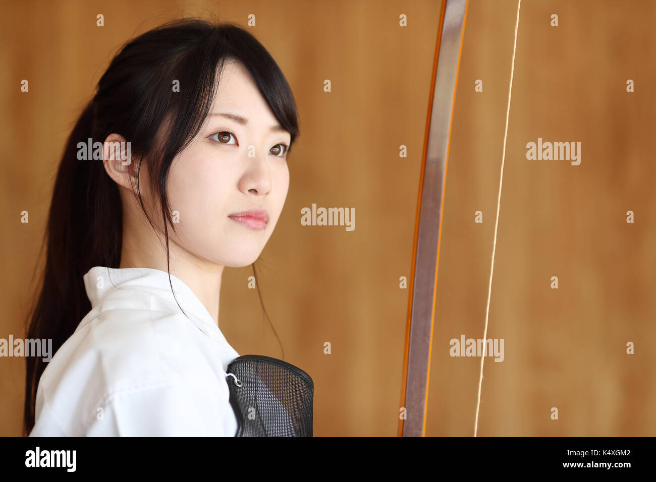 Japanese traditional archery athlete portrait Stock Photo Alamy