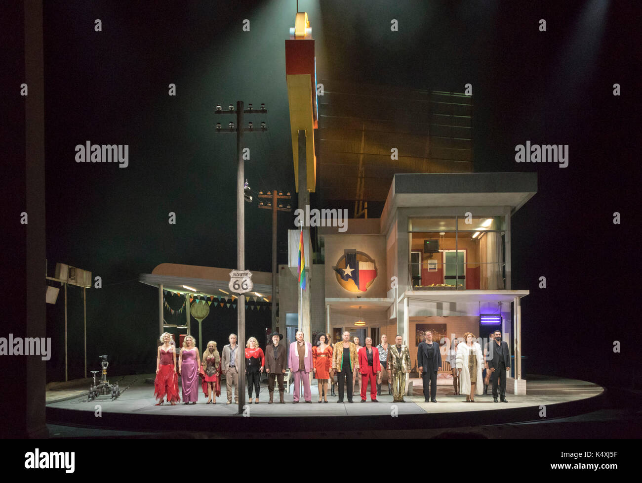The Cast Taking A Curtain Call At Wagner S Rheingold Bayreuth Opera Stock Photo Alamy