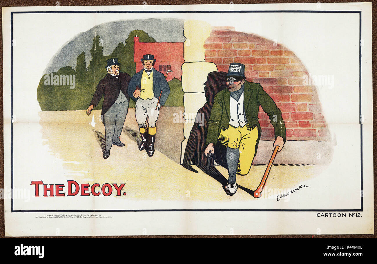 The Decoy British Political Posters, c1905c1910 Stock Photo Alamy