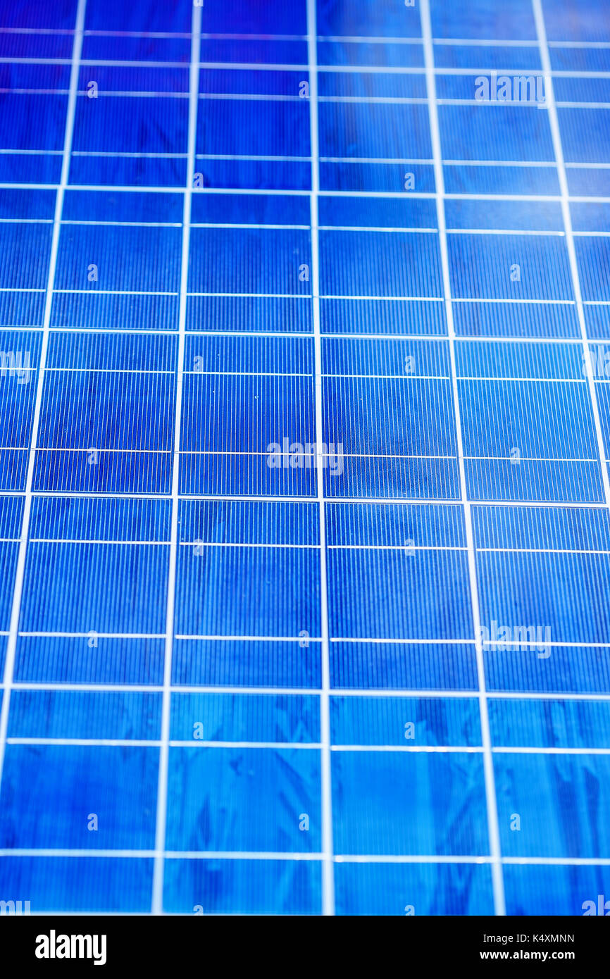 Closeup of solar panel detail. Blue color Stock Photo - Alamy