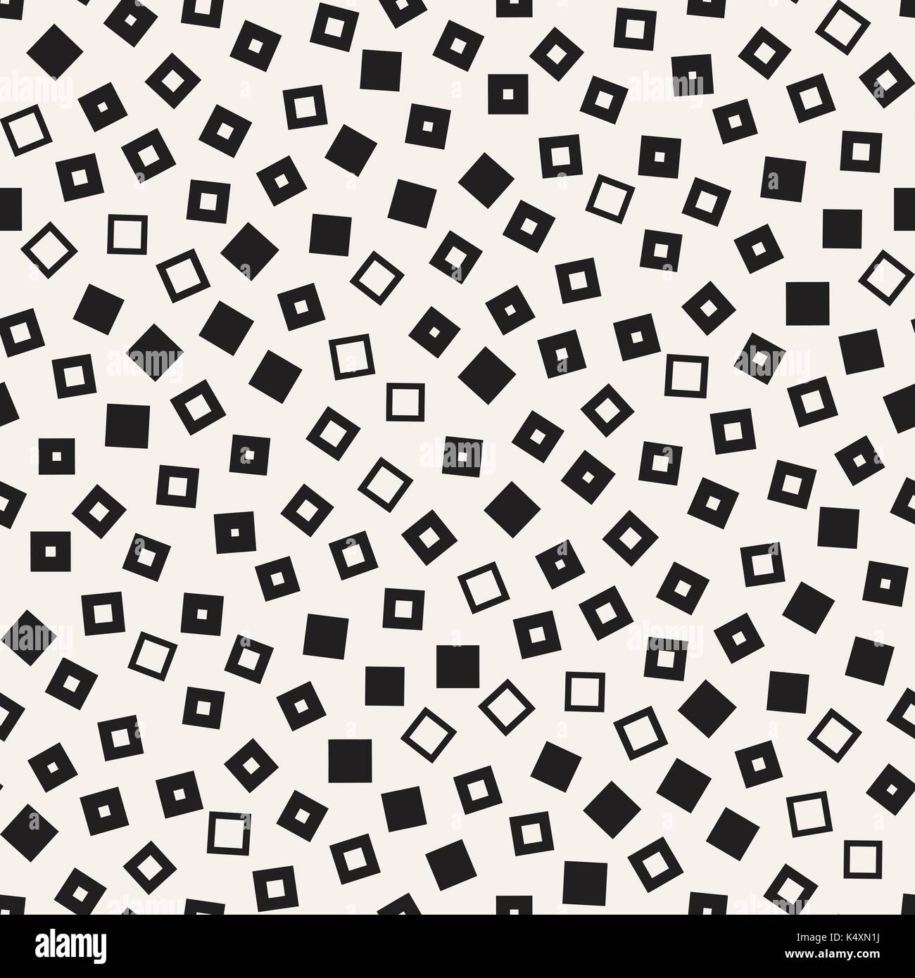 Seamless primitive jumble minimalism patterns. Randomly scattered geometric shapes. Abstract background design Stock Vector
