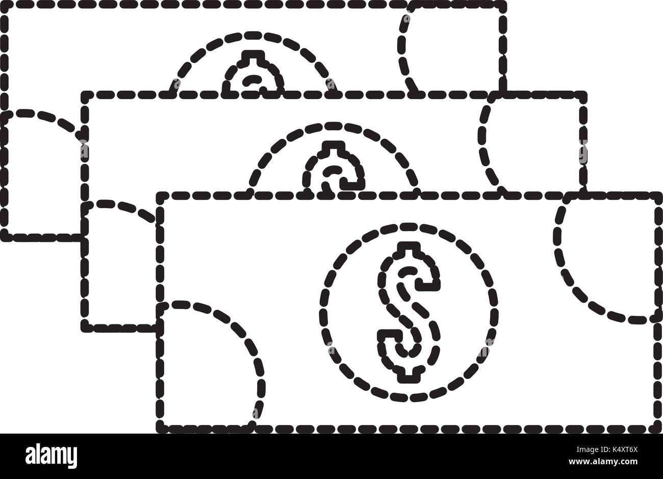 stack banknote cash money currency dollar Stock Vector Image & Art - Alamy