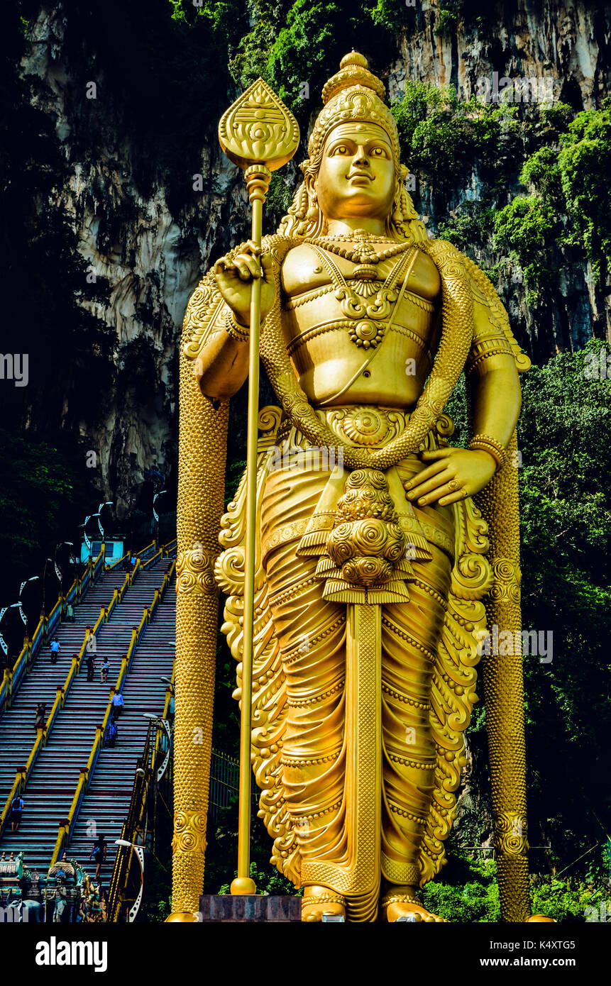 Batu Cave, Malaysia Statue of Lord Muragan at Batu Caves in Malaysia