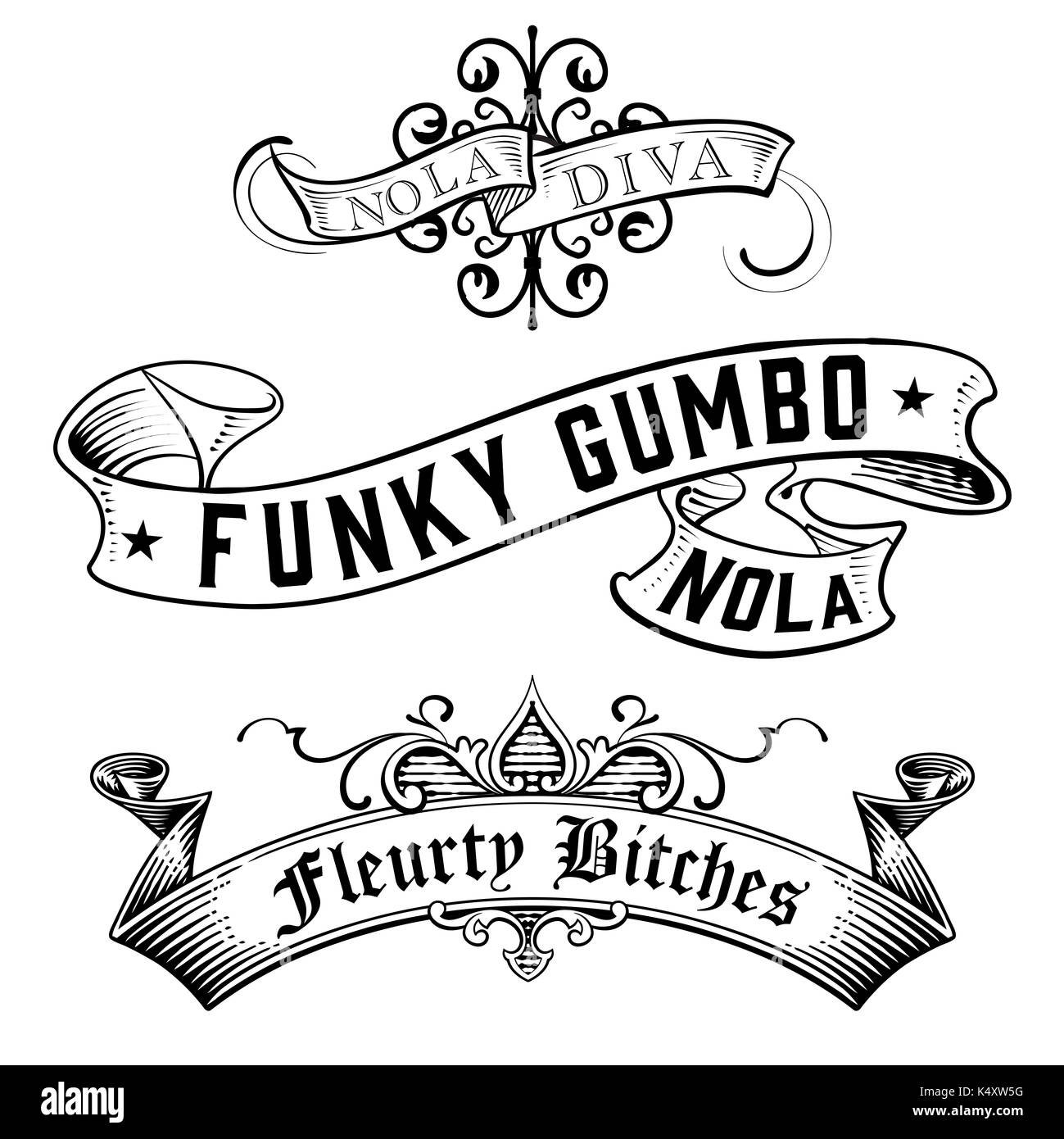 Burlesque vector vectors hi-res stock photography and images - Alamy