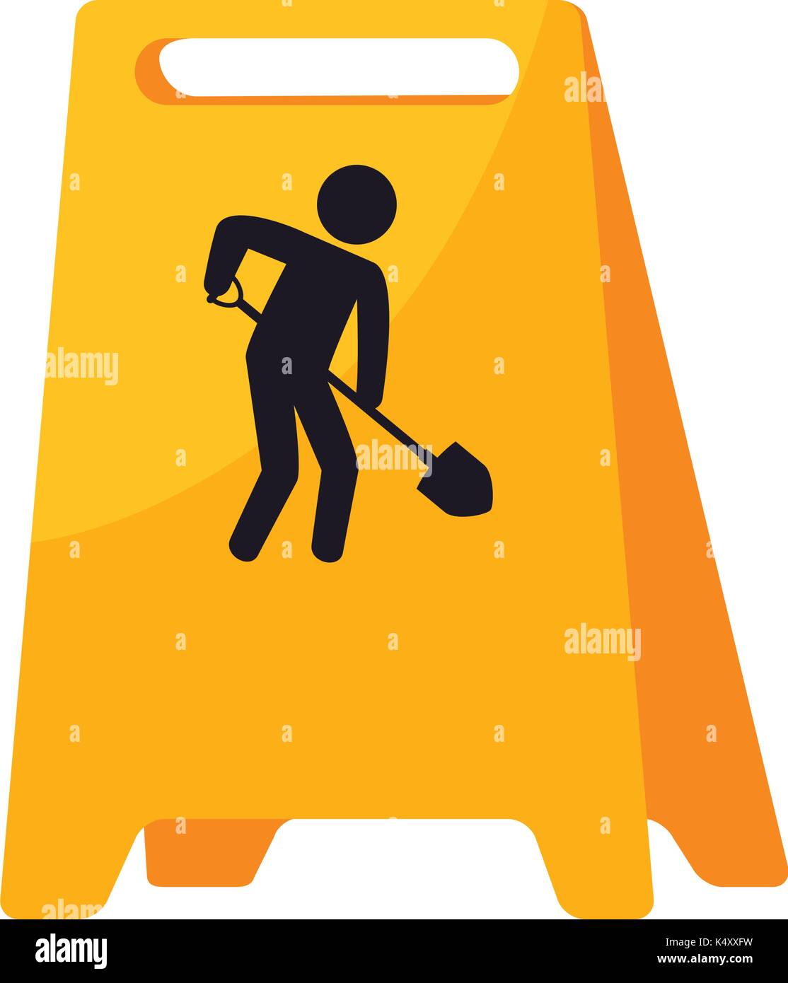 traffic signal Road under construction vector illustration design Stock ...