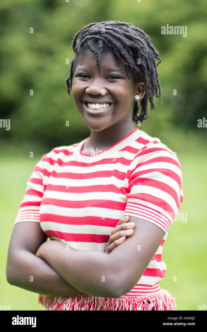 African teenager girl portrait hi-res stock photography and images - Alamy