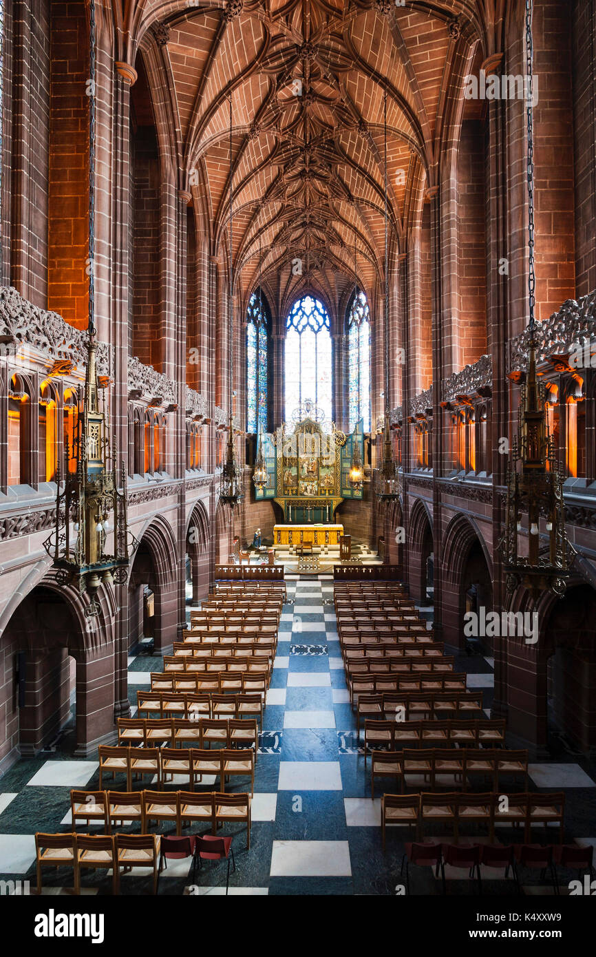 The Lady Chapel at Liverpool Cathedral Stock Photo