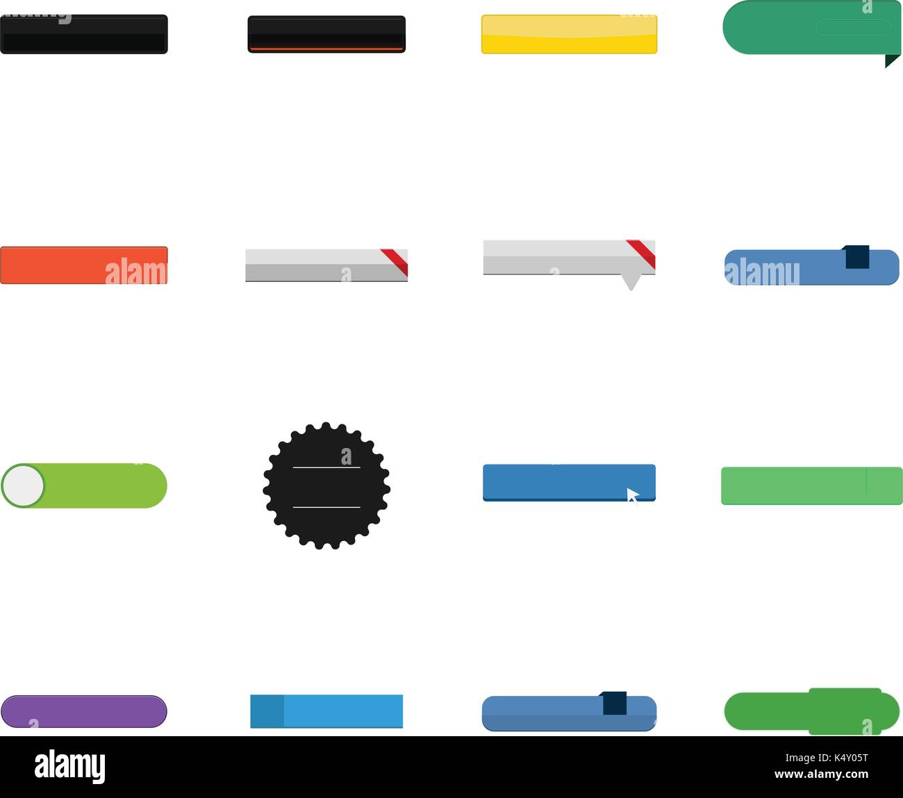 Vector icon set of various road sign Stock Vector Image & Art - Alamy