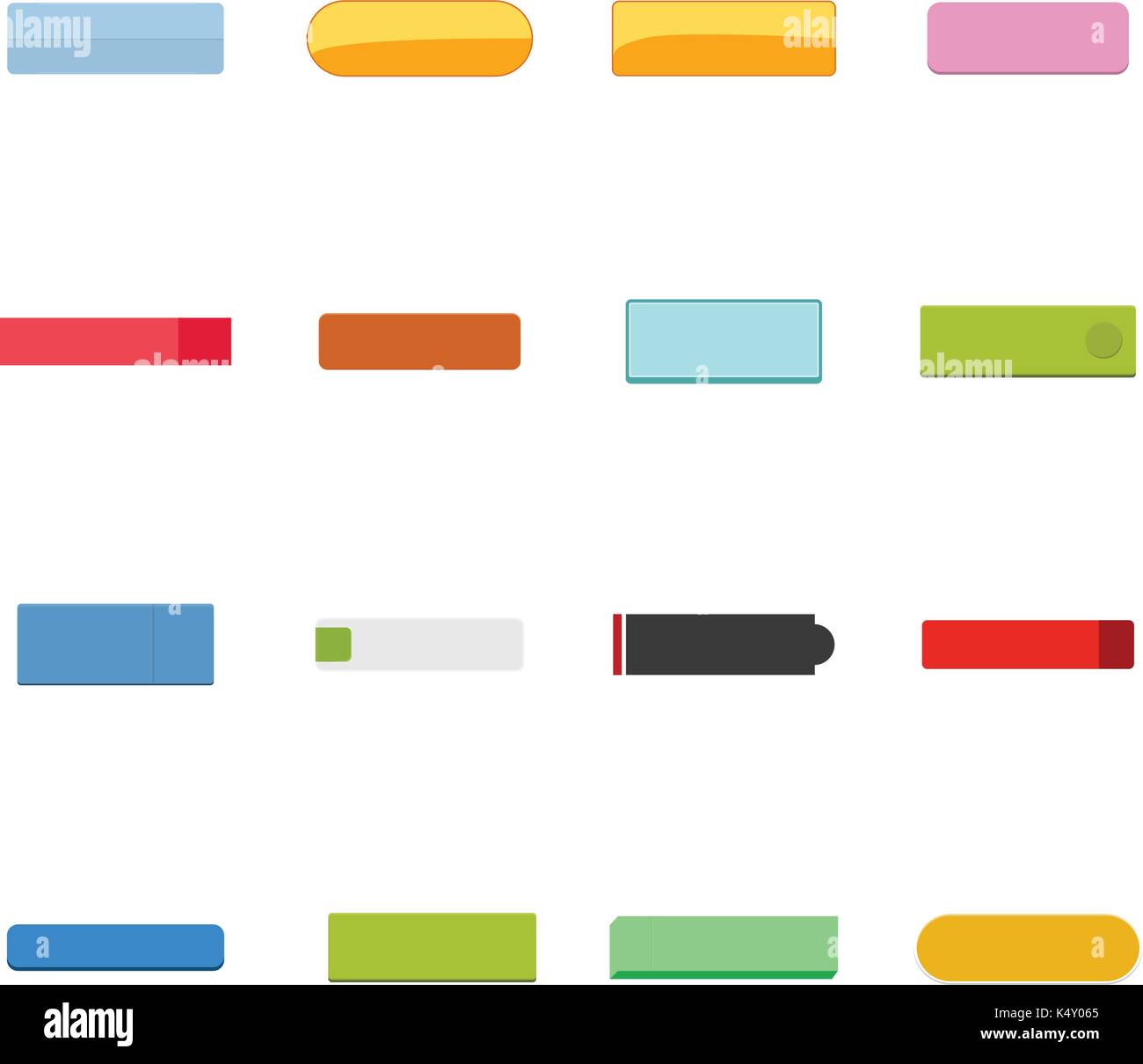 Vector icon set of various road sign Stock Vector Image & Art - Alamy