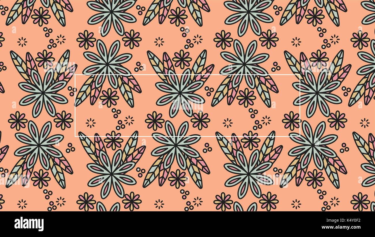 Vector image of seamless flower pattern Stock Vector Image & Art - Alamy