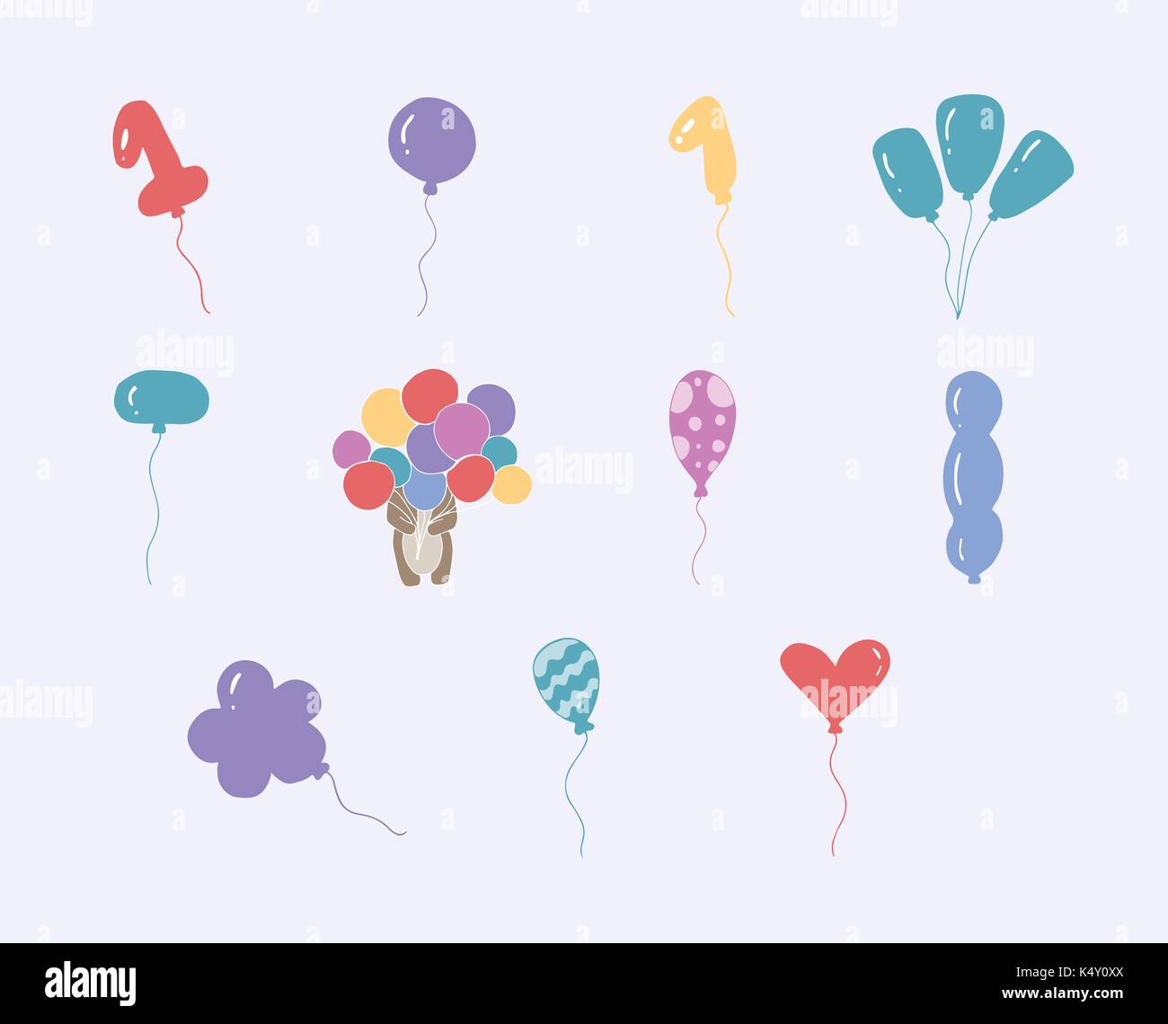 Set of balloons hi-res stock photography and images - Alamy