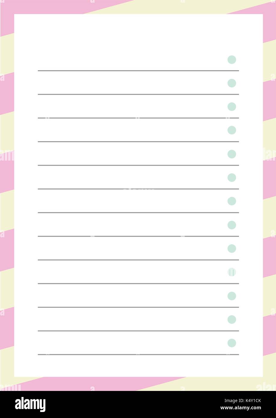 Daily planner template layout Stock Vector Image & Art - Alamy