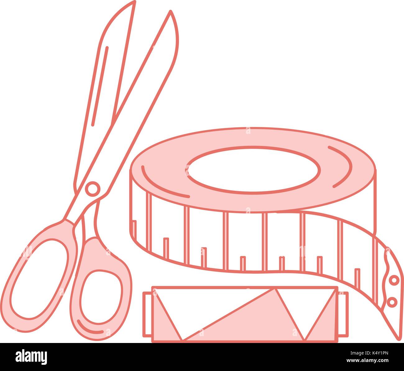 Sewing tape measure icon Royalty Free Vector Image