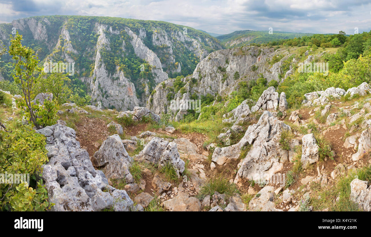 Slovakia - Zadielska valley in national park Slovensky Kras. Stock Photo
