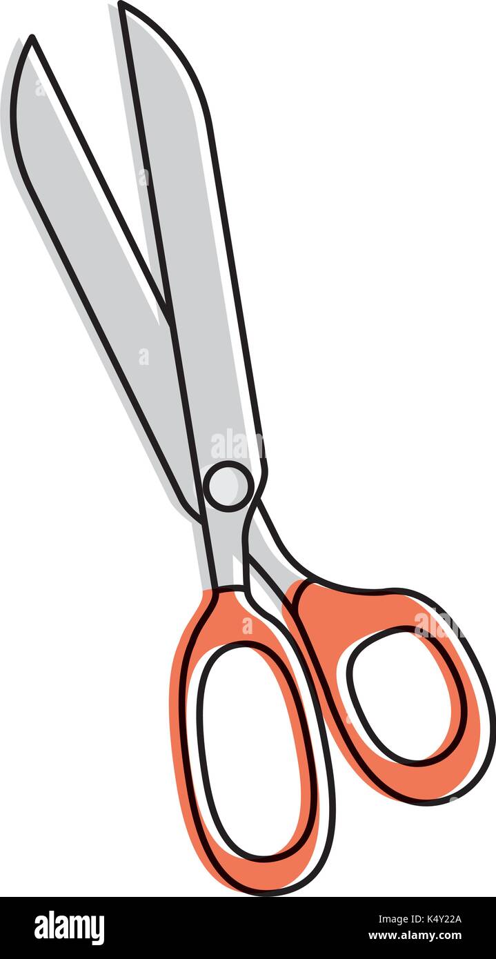 sewing scissors isolated icon vector illustration design Stock Vector