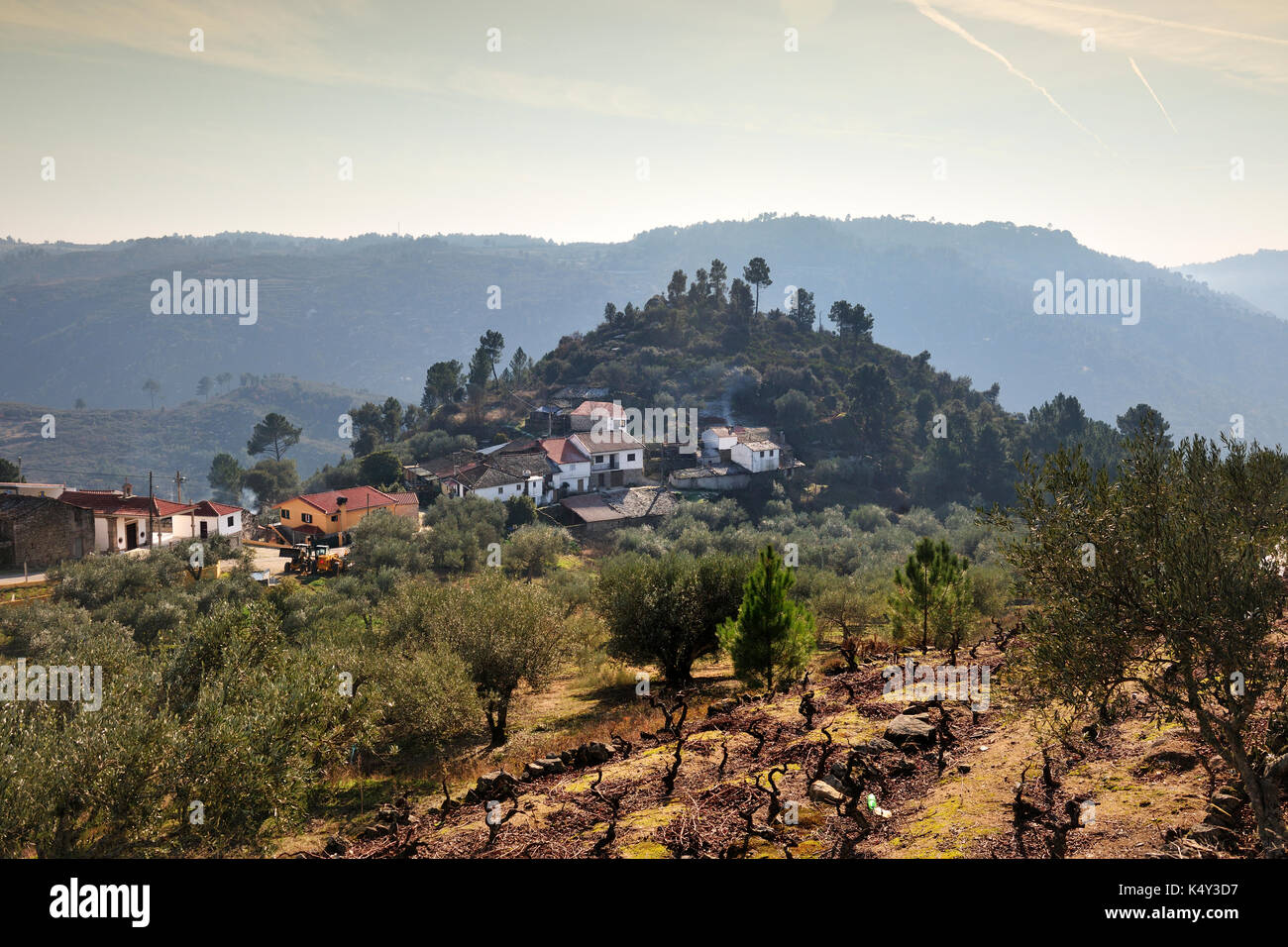 Ermidas village, Vinhais. Trás os Montes, Portugal Stock Photo