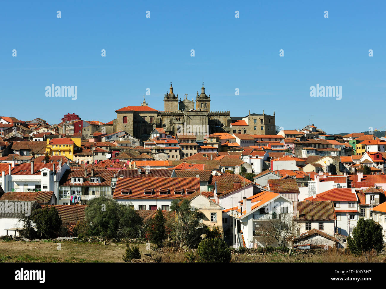 Viseu and the cathedral. Beira Alta, Portugal Stock Photo