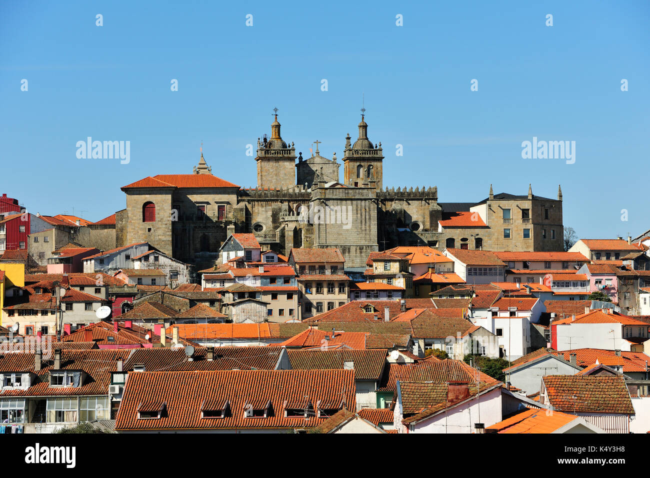 Viseu and the cathedral. Beira Alta, Portugal Stock Photo