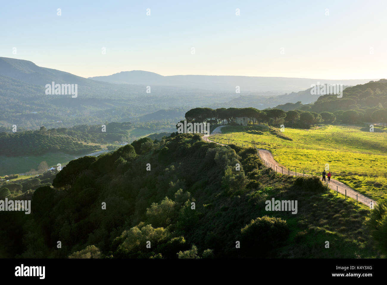 Walking in the Arrabida mountain range (Serra da Arrabida), Portugal Stock Photo