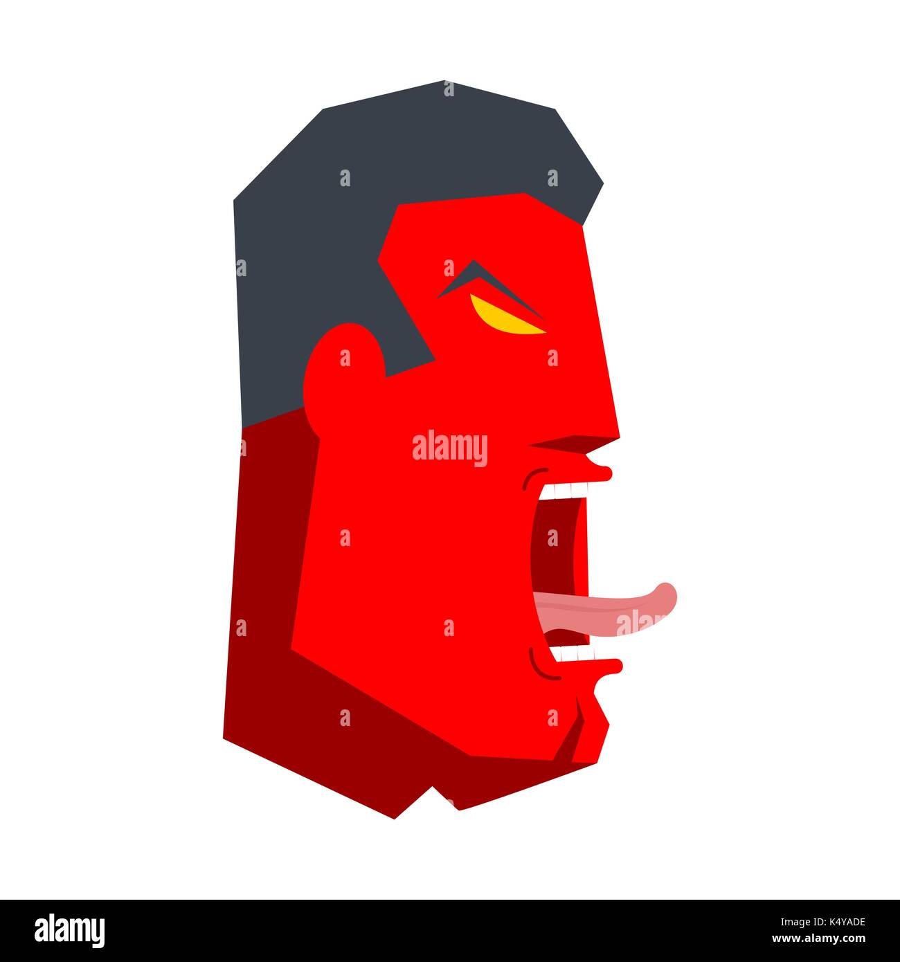 Angry Boss yelling. Office life. Businessman screaming. Vector ...