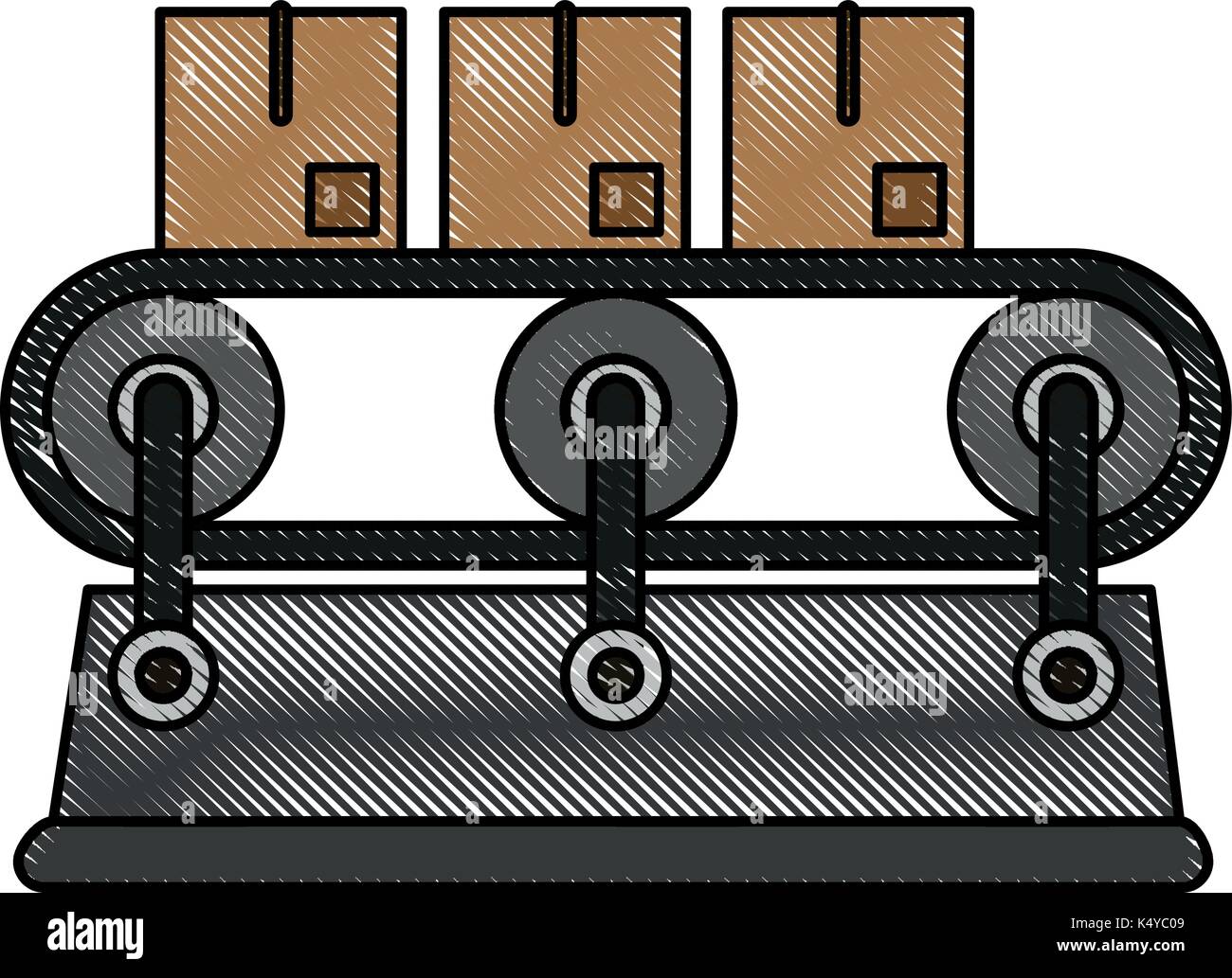 cardboard boxes on platform icon image Stock Vector Image & Art - Alamy
