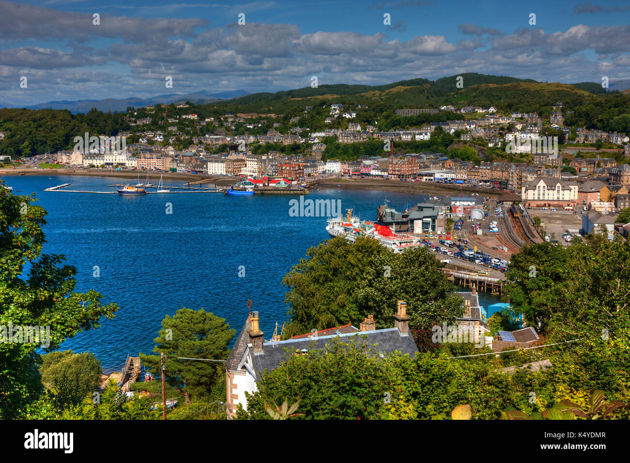 Summer view overlooking Oban from Pulpit Hill, Argyll Stock Photo Alamy