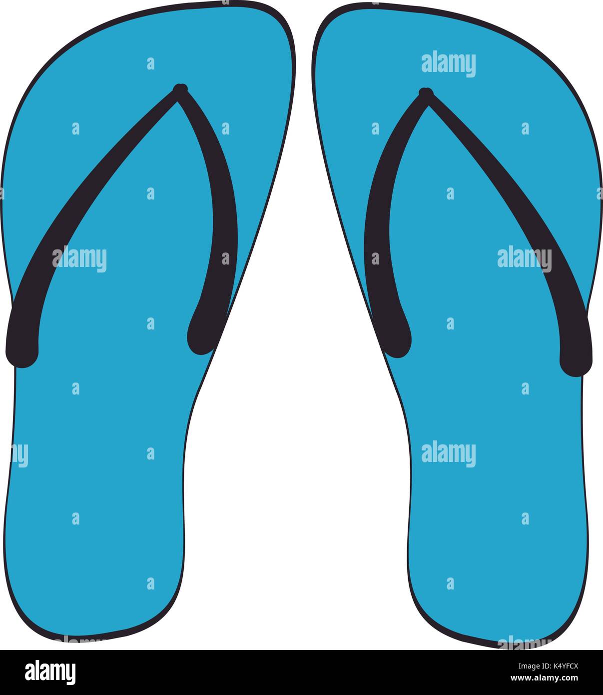 flip flop sandals icon image Stock Vector Image & Art - Alamy