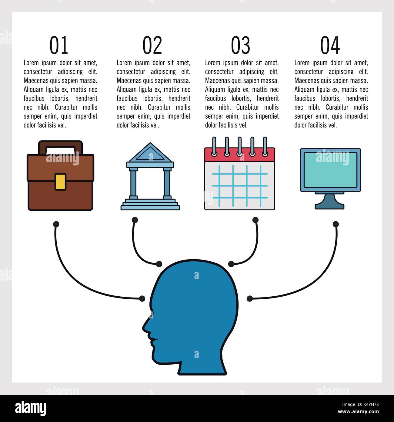 Business and education infographic Stock Vector